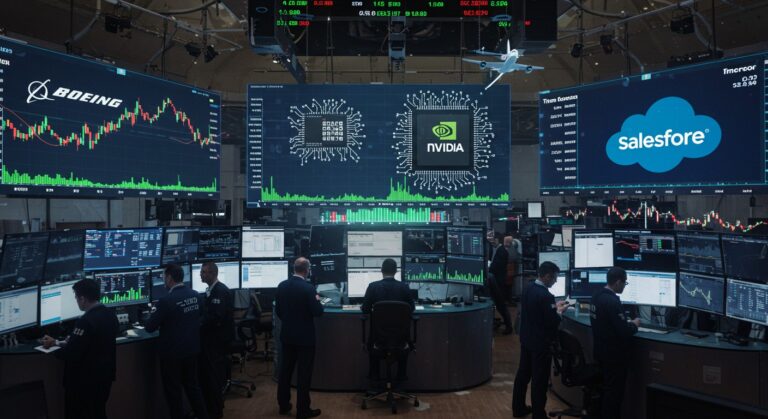Top Stocks Surge: Boeing, Nvidia, Salesforce Shine