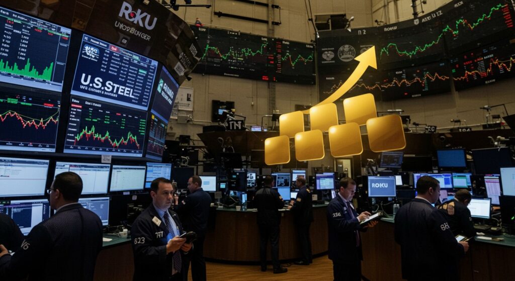 Top Stocks Surge: U.S. Steel, Roku, and More Pre-Market