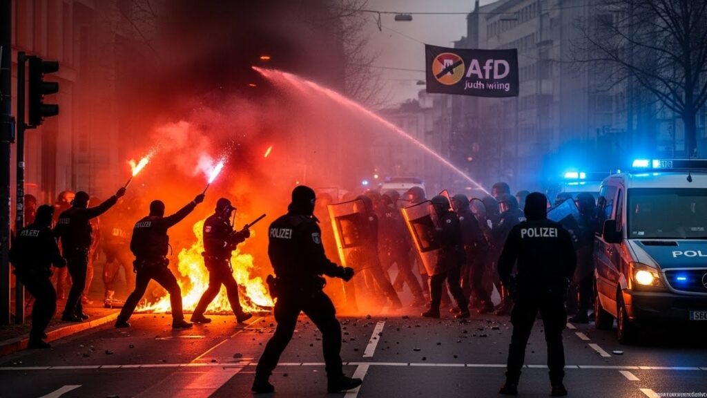 Antifa Riots Erupt Against AfD Youth Event in Germany