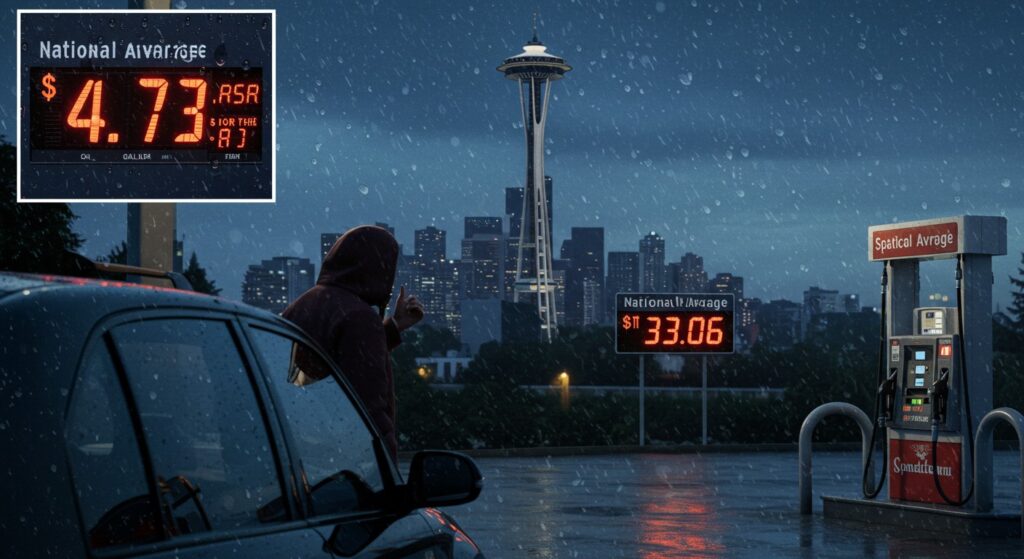Seattle Gas Prices Soar 53% Above National Average