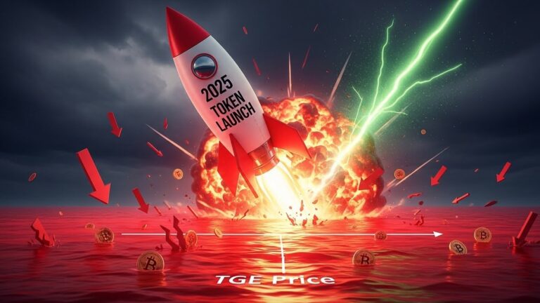 2025 Crypto Launches: 85% Trading Below TGE Prices