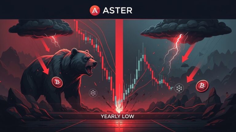 Aster Price Hits New Yearly Low: Bears in Full Control