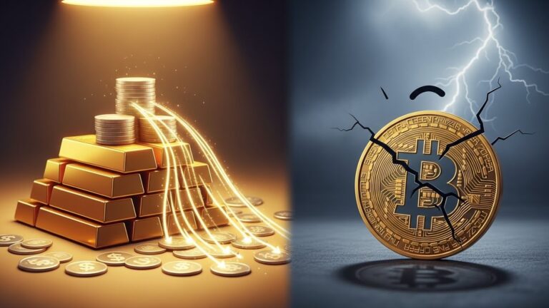Bitcoin Struggles as Gold and Silver Draw Safe-Haven Flows