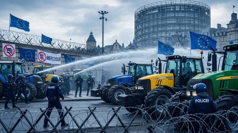 Brussels Farmers Protest Mercosur Deal Amid Clashes