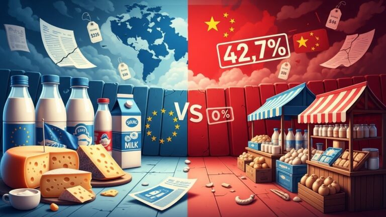 China Hits EU Dairy with Up to 42.7% Tariffs