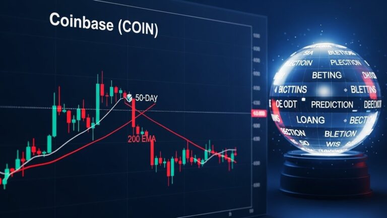 Coinbase Stock Death Cross Before Predictions Market Launch