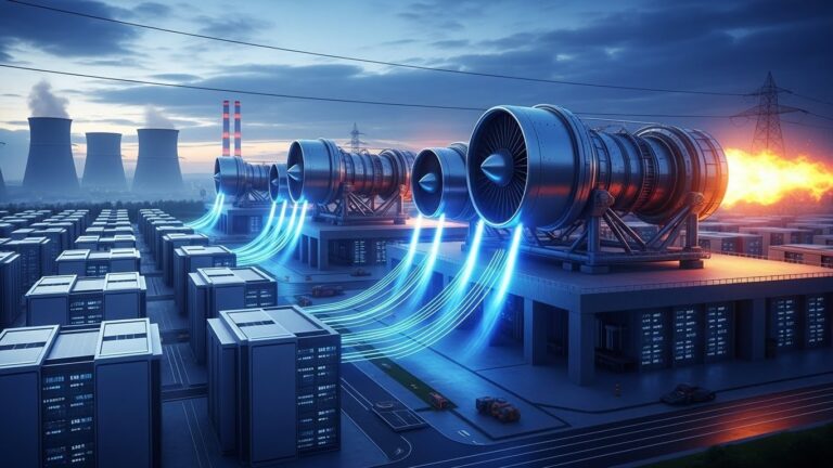 Data Centers Turn to Jet Engines for Power