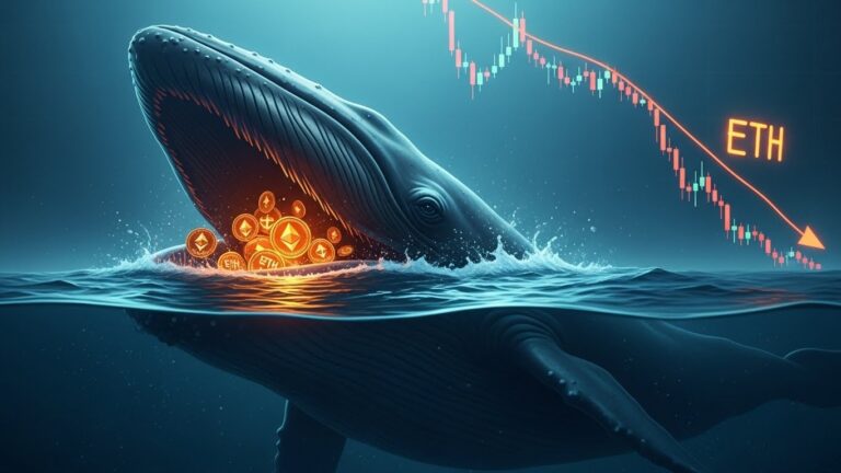 Ethereum Price Drops as Whale Accumulates $1.67B in ETH