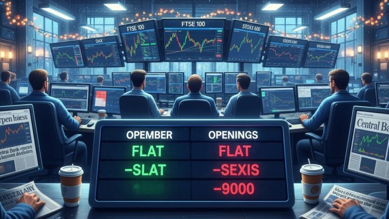 European Markets Flat on Dec 17 Amid Central Bank Focus