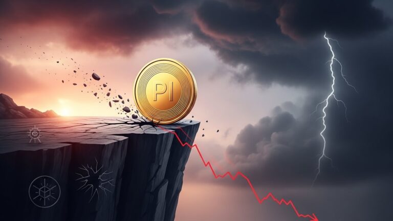 Pi Coin Price Forms Bearish Pattern: Will It Crash Soon?