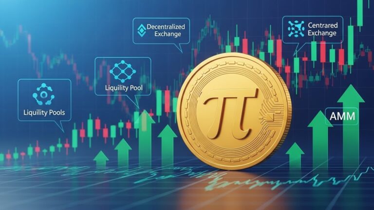 Pi Coin Price Rises Slightly Amid DEX Upgrades and Bearish Signals