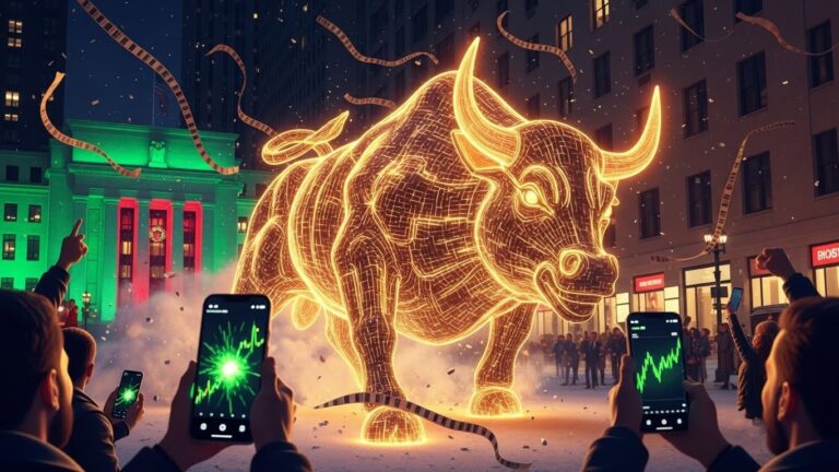 Stock Market Record Highs as Fed Signals Christmas Rally