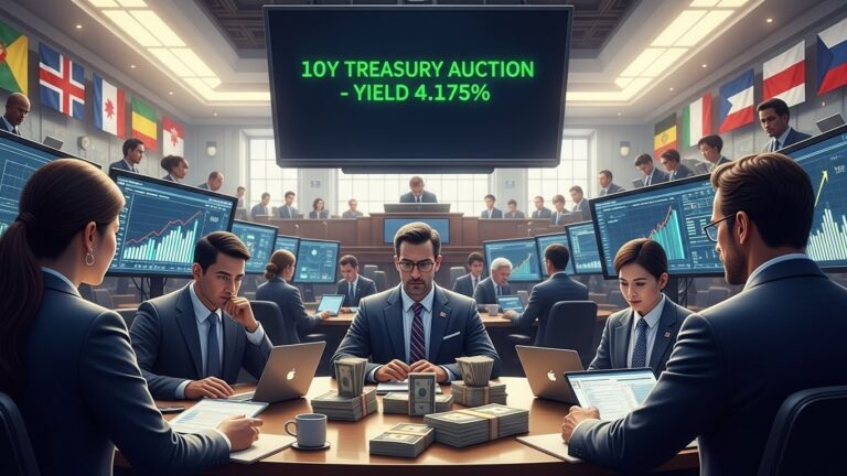 Strong 10-Year Treasury Auction Boosts Foreign Demand