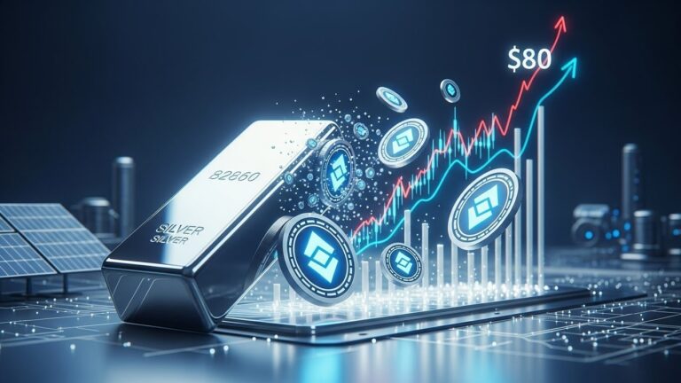 Tokenized Silver Volumes Surge 1200% as Prices Hit $80