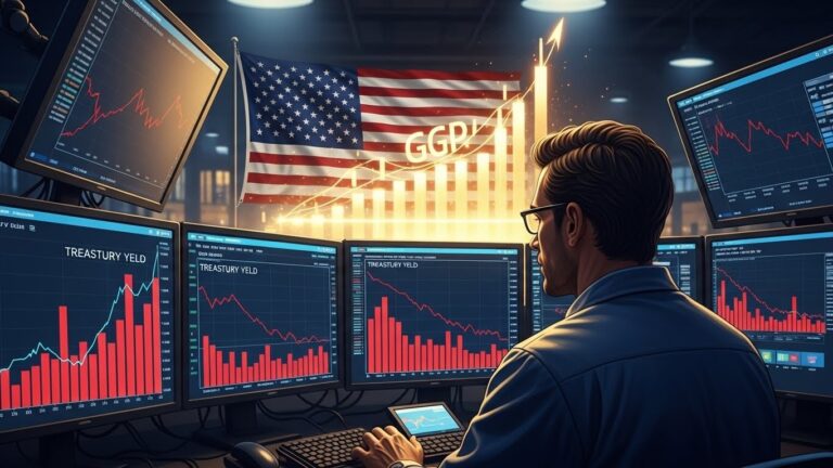 Treasury Yields Dip After Strong GDP Data