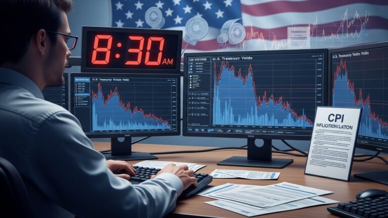 Treasury Yields Dip as Investors Eye Key Inflation Data