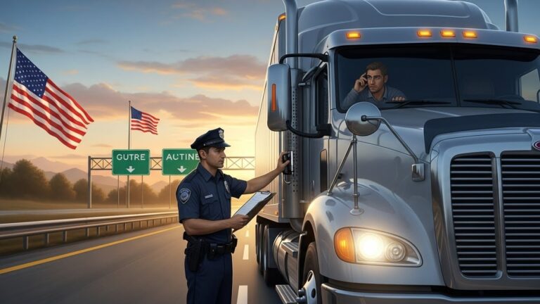 Trump’s English Rule Pulls Thousands of Truckers Off US Roads