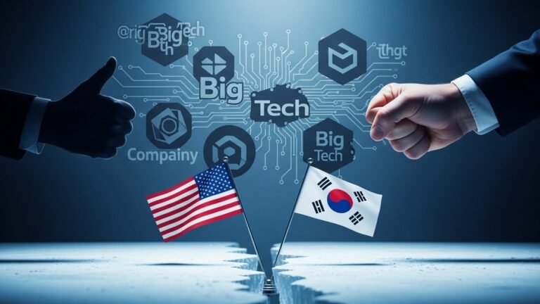 US Freezes Korea Trade Talks Over Big Tech Regulations