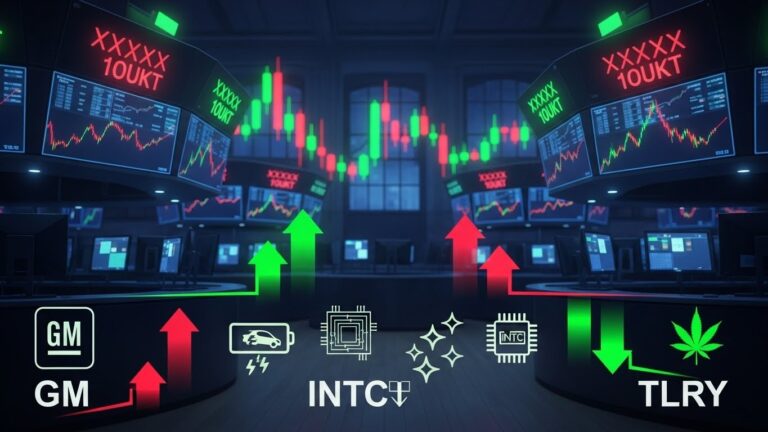 After-Hours Stock Movers: GM, Intel, Tilray Surge