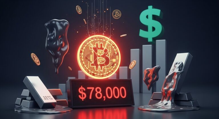 Bitcoin Dips Below $78000 Amid Market Turmoil