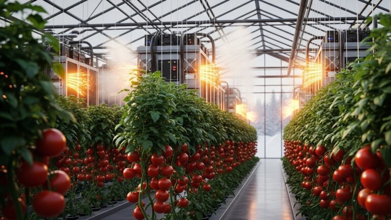 Bitcoin Miners Heat Tomato Greenhouses with Waste Energy