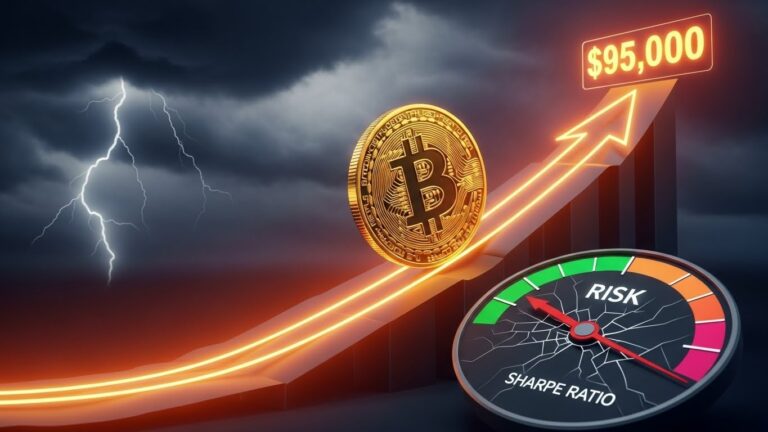 Bitcoin Nears $95K But Sharpe Ratio Signals Caution