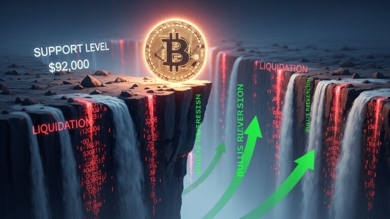 Bitcoin Tests $92K Support Amid Liquidations But Eyes Recovery