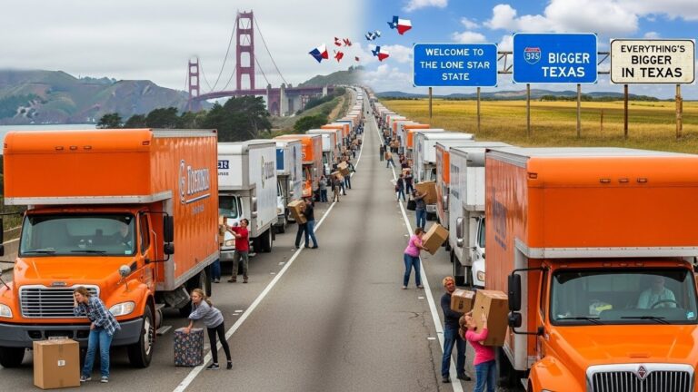 California Hits Rock Bottom in U-Haul Migration Rankings for Sixth Year