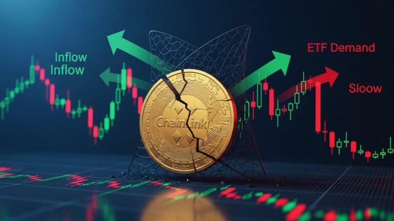 Chainlink Bearish Pennant: ETF Fade Signals More Downside?