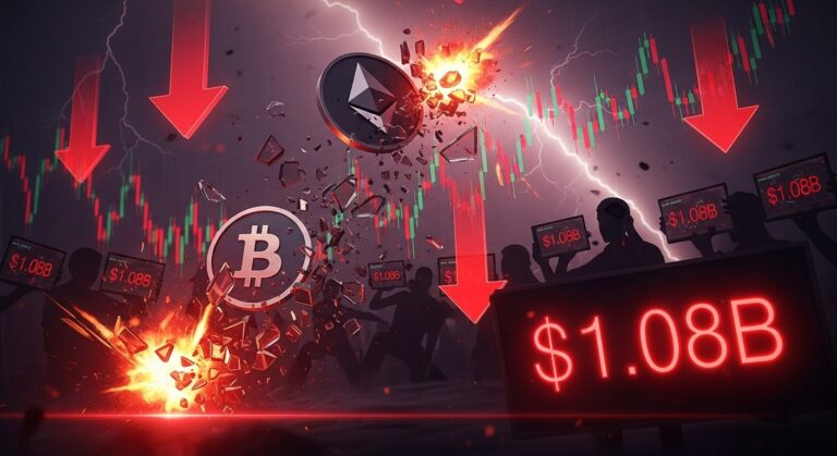 Crypto Liquidations Hit $1.08B as 182K Traders Rekt