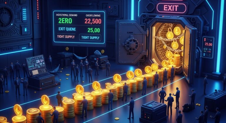 Ethereum Exit Queue Vanishes Staking Demand Explodes