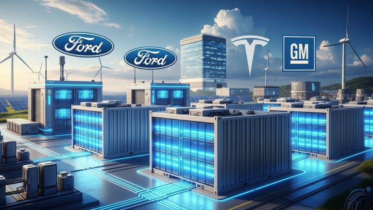 Ford and GM Enter Energy Storage Race Against Tesla