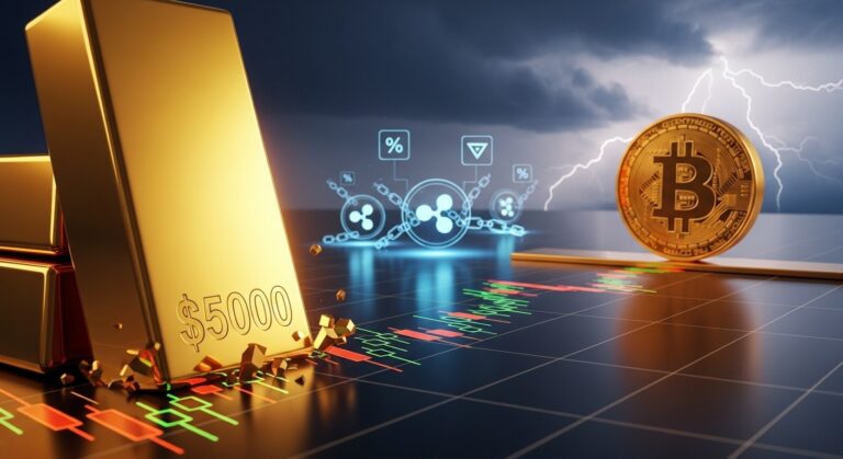 Gold Hits $5K as Bitcoin Stumbles: Exploring Crypto Yield Options