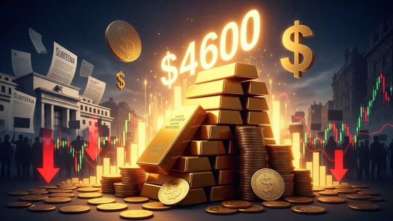 Gold Surges to $4600 Record as Fed Probe Hits Markets