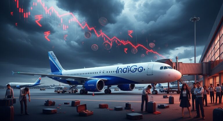 IndiGo Profit Plunges 78%: Shares Drop Amid Aviation Challenges
