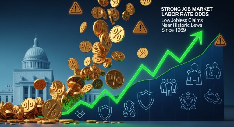 Jobless Claims Stay Low Near Historic Levels, Rate Cut Odds Drop