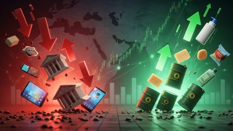 Market Slump Hits Financials, Energy & Staples Shine