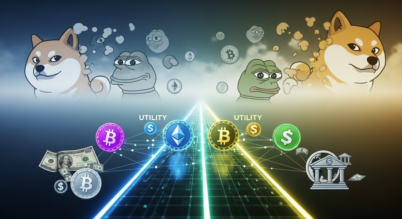 Token Rations Meme Meme Coins Fade as Utility Tokens Rise in 2026