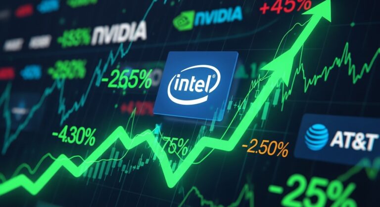 Midday Stock Movers: Intel Surges on Nvidia Shift