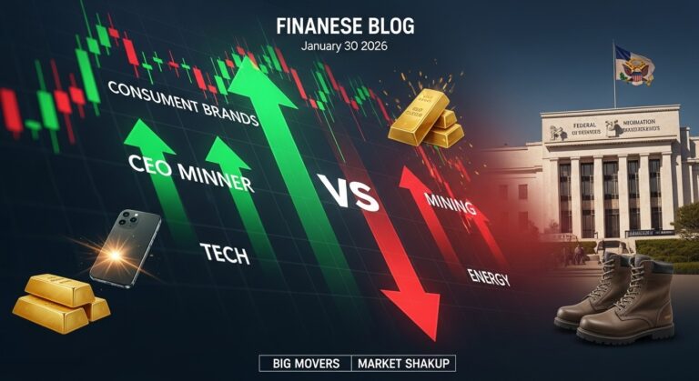 Midday Stock Movers January 30 2026: Big Winners & Losers