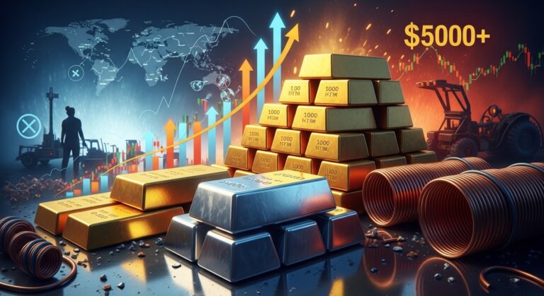 Mining Stocks Rally: Gold Tops $5000, Outlook Mixed