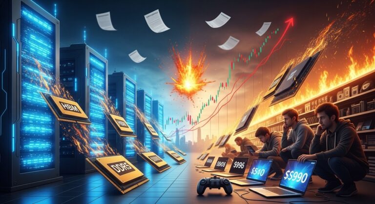 PC Shipments Plunge Forecast: Memory Prices Explode