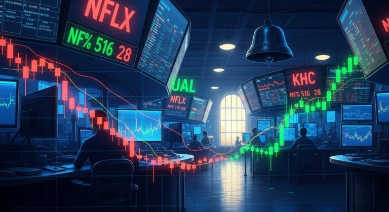 Premarket Movers Jan 21 2026: NFLX Drops, UAL Surges