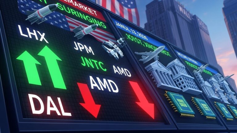 Premarket Movers: LHX Surges, JPM Beats, INTC & AMD Rally
