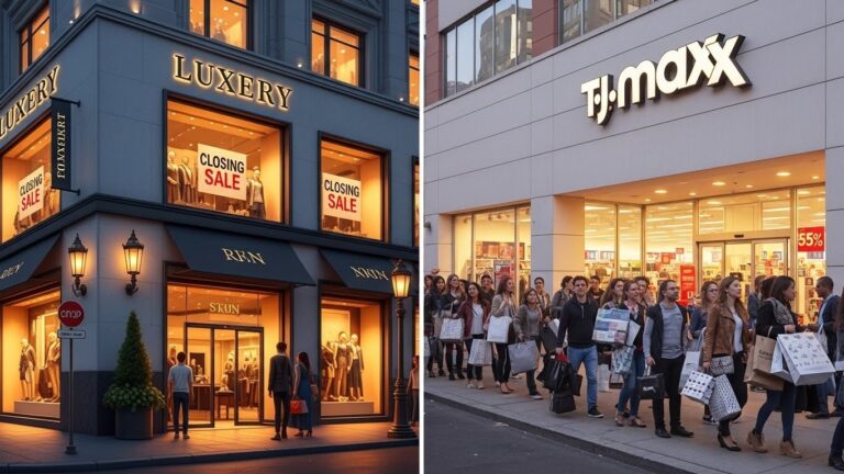 Saks Luxury Struggles Boost TJX Off-Price Gains
