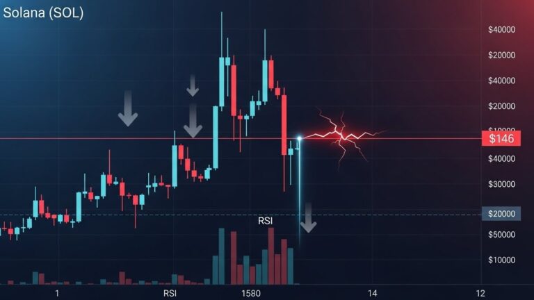 Solana Price Bearish Divergence at $146 Sparks Breakdown Risk