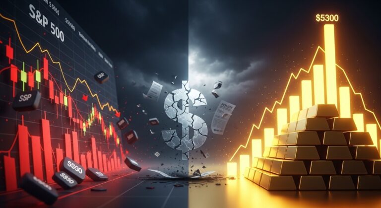 S&P 500 Falling vs Gold: Historical Warning for Stocks