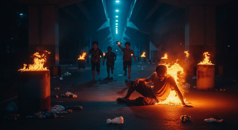 Thai Police Identify Children in Homeless Man Fire Attack