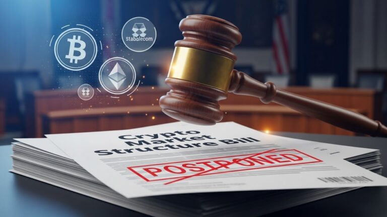 Tim Scott Delays Key Crypto Bill Vote in Senate