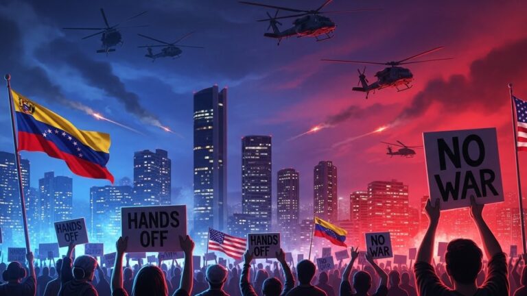 Trump’s Maduro Raid Sparks Left-Wing Protest Network Fury